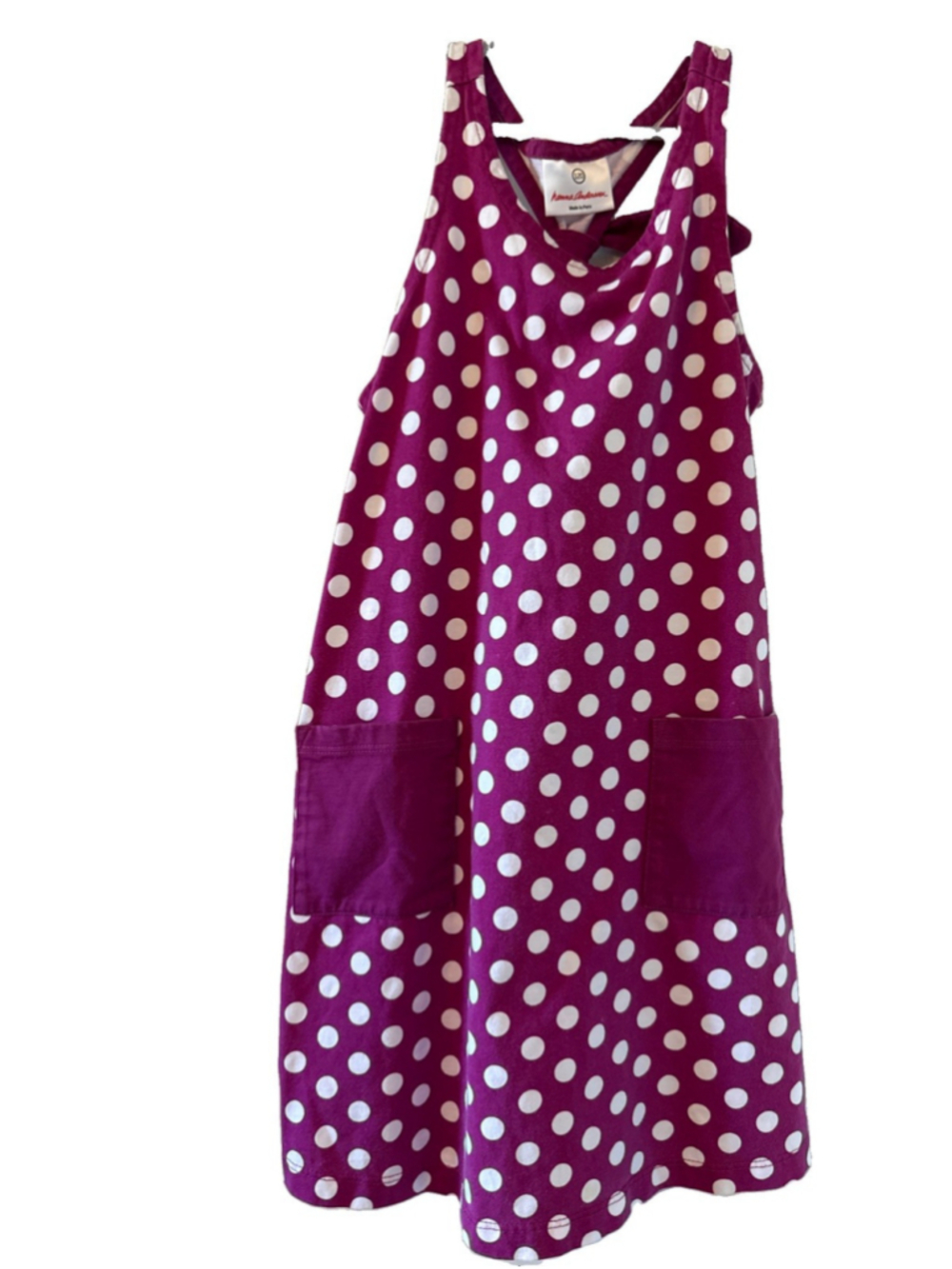 Hanna Andersson Girls Polka For Cotton Dress Racerback Size 6